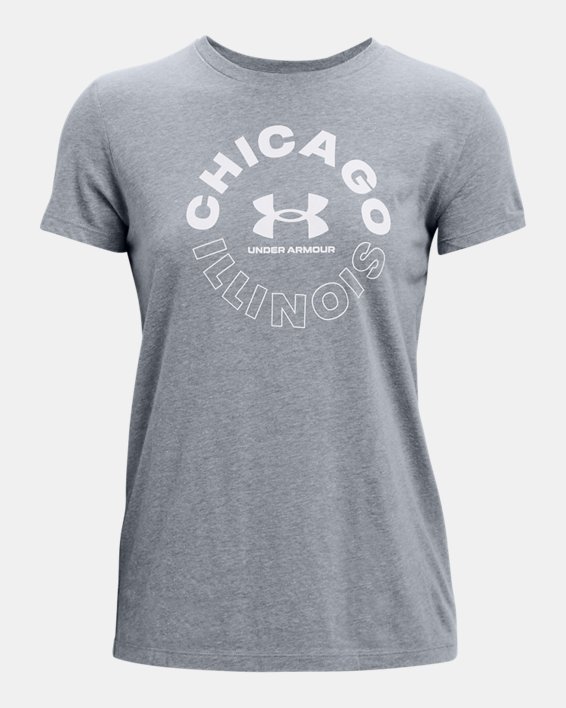 Women's UA Chicago City Short Sleeve, Gray, pdpMainDesktop image number 4